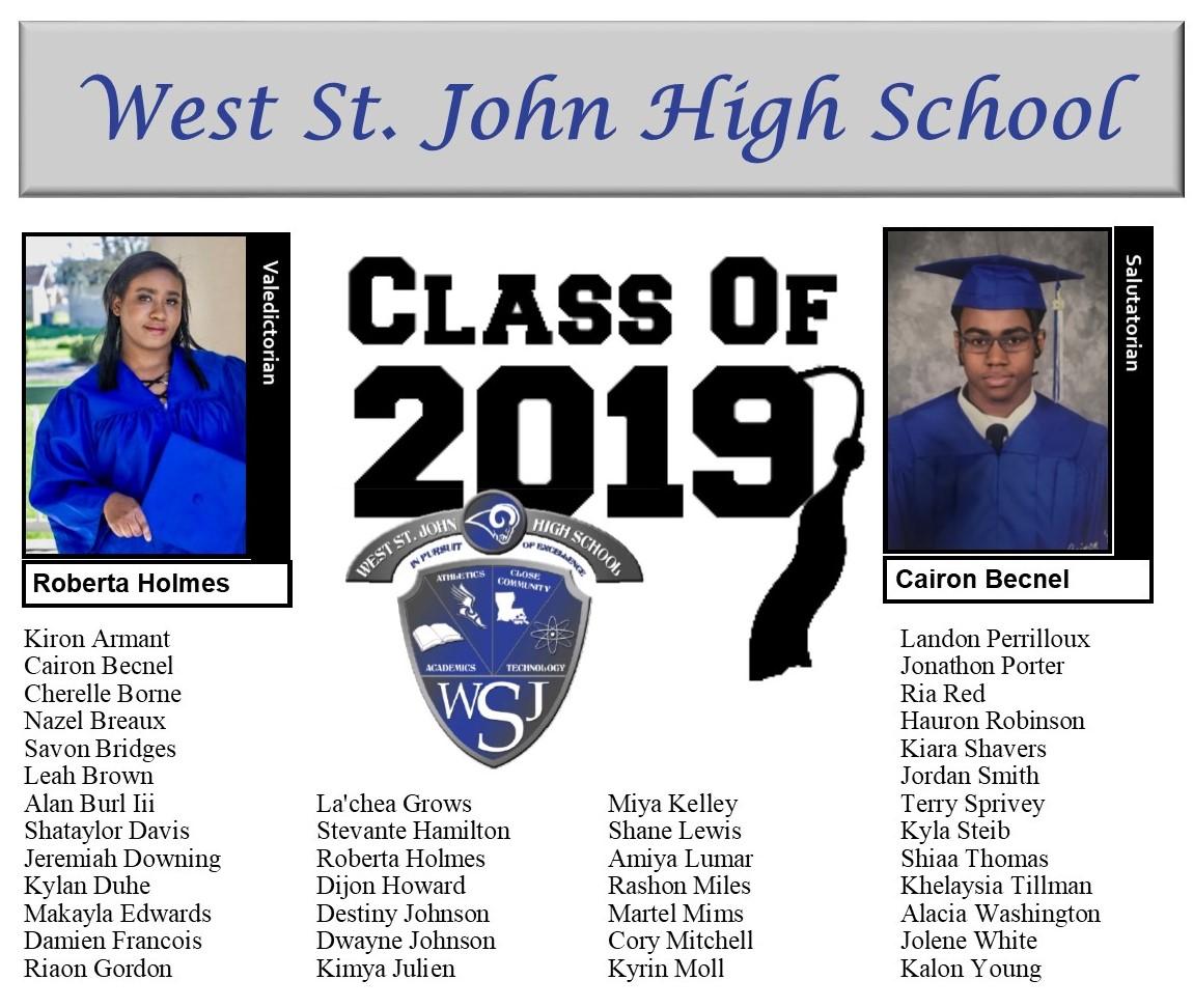 west st john high graduates